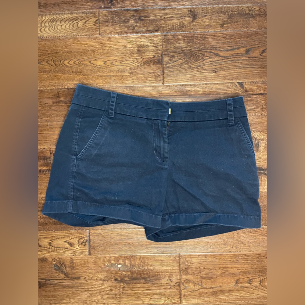 Navy J. Crew Chino Shorts